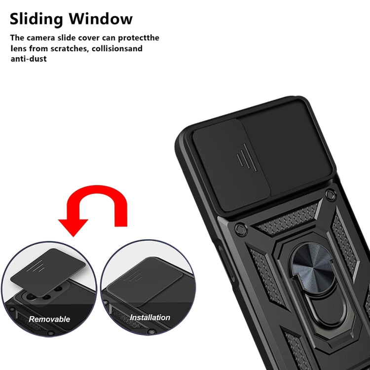 Sliding Camera Design TPU + PC Phone Case, For OPPO Realme 8 5G