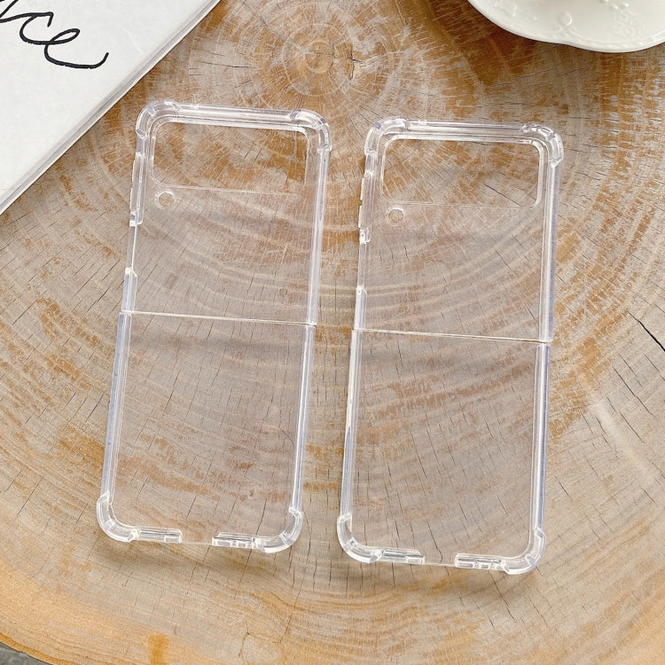 For Samsung Galaxy Z Flip4 Transparent TPU Shockproof Phone Case , For Samsung Galaxy Z Flip4