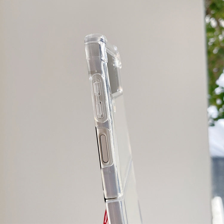 For Samsung Galaxy Z Flip4 Transparent TPU Shockproof Phone Case , For Samsung Galaxy Z Flip4