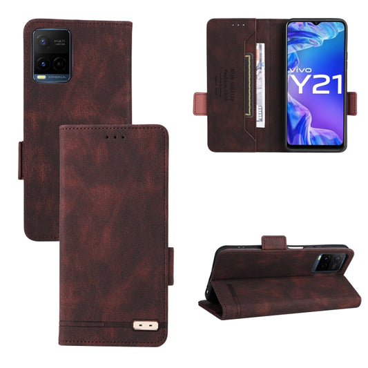 Magnetic Clasp Leather Phone Case, For vivo Y21 / Y33s, For vivo Y51 2020 / Y31 2021