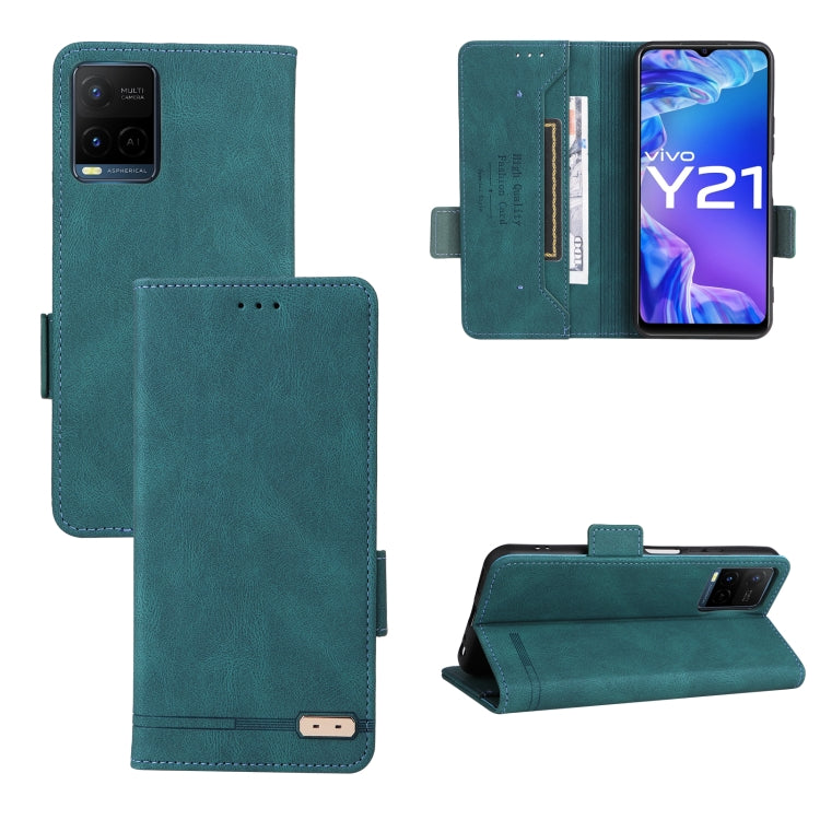 Magnetic Clasp Leather Phone Case, For vivo Y21 / Y33s, For vivo Y51 2020 / Y31 2021