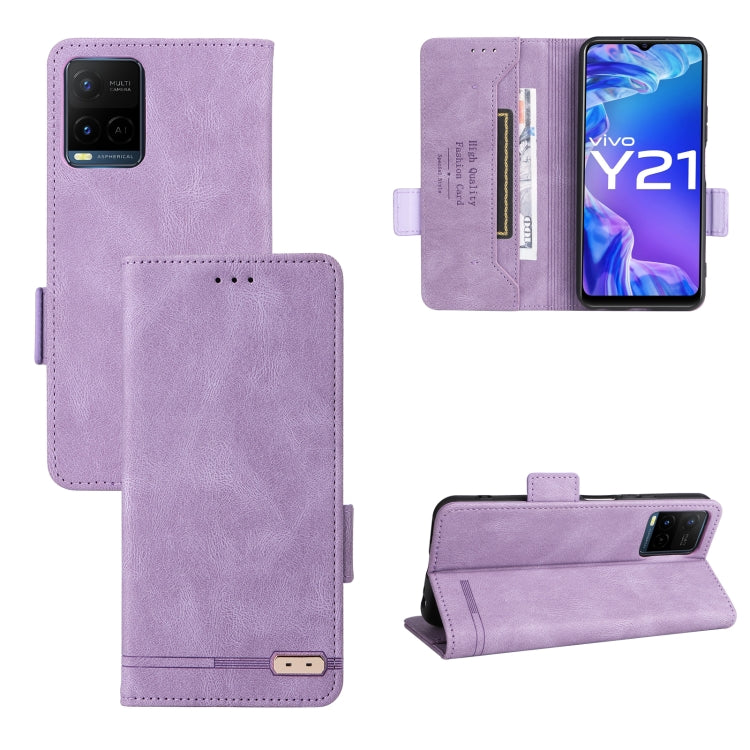 Magnetic Clasp Leather Phone Case, For vivo Y21 / Y33s, For vivo Y51 2020 / Y31 2021