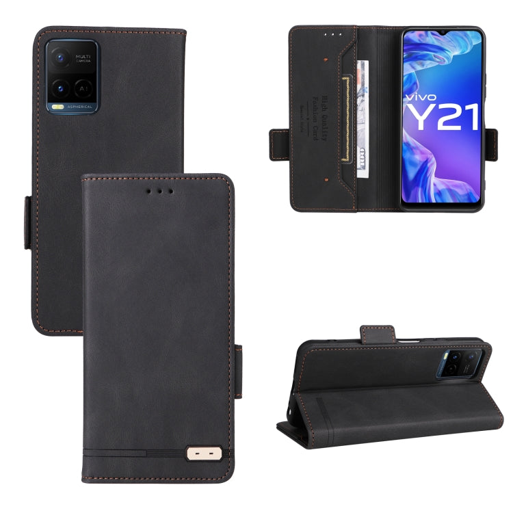 Magnetic Clasp Leather Phone Case, For vivo Y21 / Y33s, For vivo Y51 2020 / Y31 2021