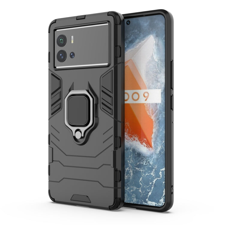 Shockproof PC + TPU Protective Phone Case with Magnetic Ring Holder