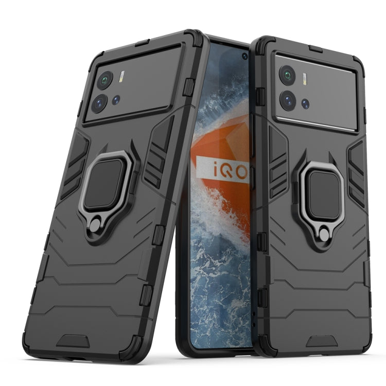 Shockproof PC + TPU Protective Phone Case with Magnetic Ring Holder