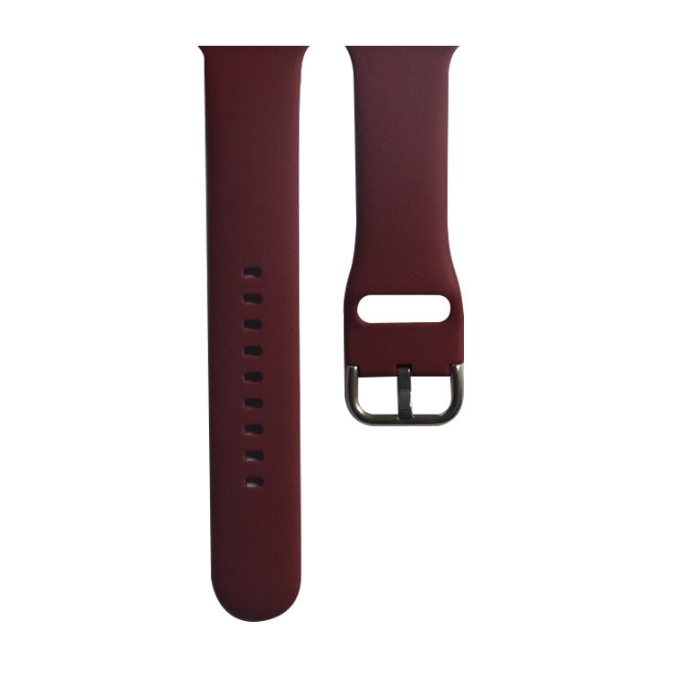 Silicone Watchband, Size: S 110mm For Apple Watch Series 7 41mm / 6&SE&5&4 40mm / 3&2&1 38mm, 110mm