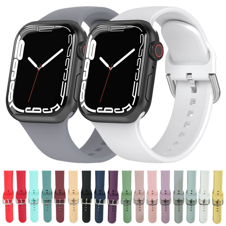 Silicone Watchband, Size: S 110mm For Apple Watch Series 7 41mm / 6&SE&5&4 40mm / 3&2&1 38mm, 110mm