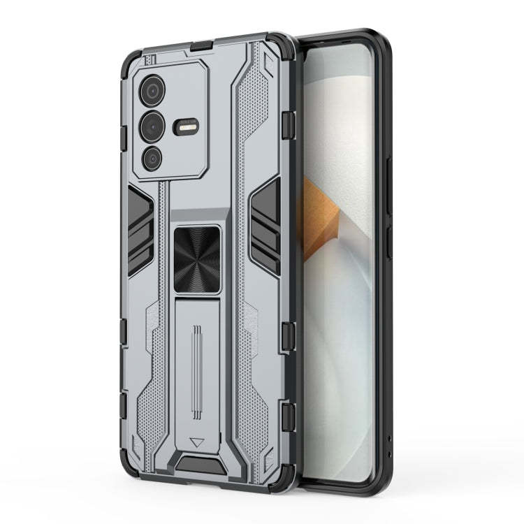 Supersonic PC + TPU Shock-proof Phone Case with Holder, For vivo iQOO Z3 5G, For vivo S12, For vivo S12 Pro