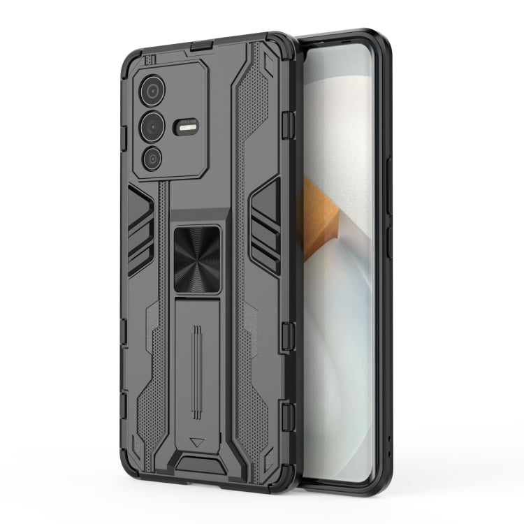 Supersonic PC + TPU Shock-proof Phone Case with Holder, For vivo iQOO Z3 5G, For vivo S12, For vivo S12 Pro