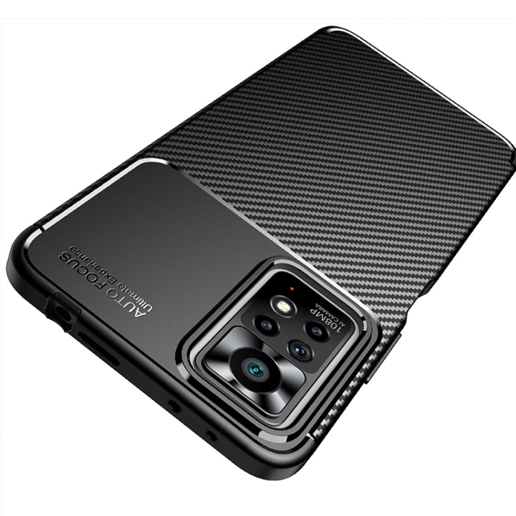 Carbon Fiber Texture Shockproof TPU Phone Case, For Xiaomi Redmi Note 11 Pro Overseas Version, For Xiaomi Redmi Note 11 Overseas Version, For vivo iQOO U5 / T1 India / Y75 5G / Y55 5G Taiwan