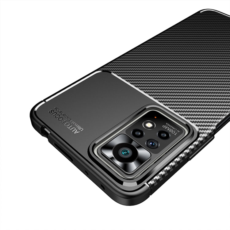 Carbon Fiber Texture Shockproof TPU Phone Case, For Xiaomi Redmi Note 11 Pro Overseas Version, For Xiaomi Redmi Note 11 Overseas Version, For vivo iQOO U5 / T1 India / Y75 5G / Y55 5G Taiwan