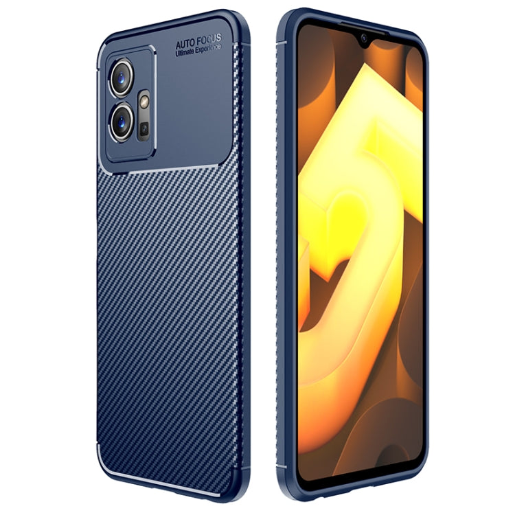 Carbon Fiber Texture Shockproof TPU Phone Case, For Xiaomi Redmi Note 11 Pro Overseas Version, For Xiaomi Redmi Note 11 Overseas Version, For vivo iQOO U5 / T1 India / Y75 5G / Y55 5G Taiwan