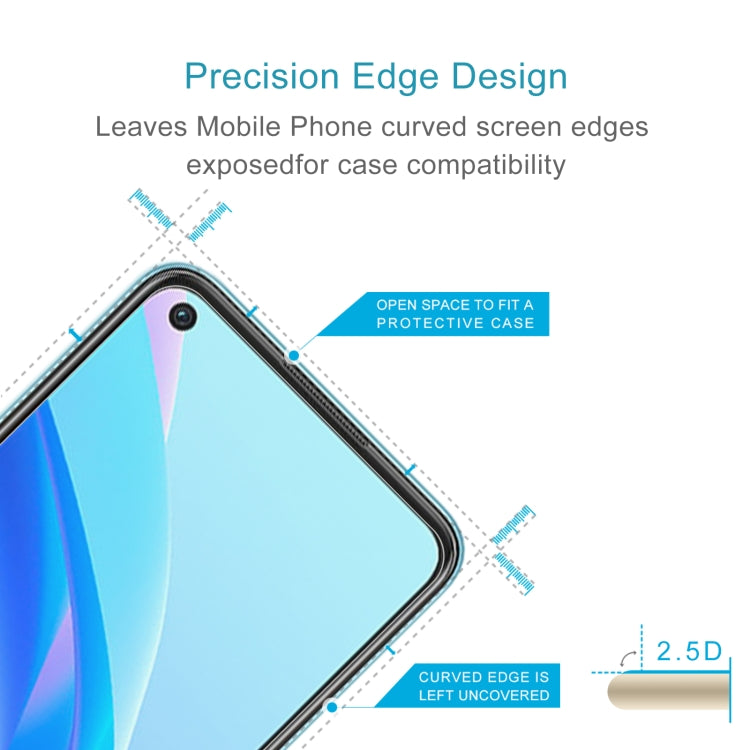 0.26mm 9H 2.5D Tempered Glass Film, For OPPO A76 (1 PC)