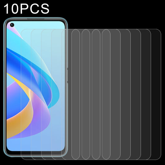 10 PCS 0.26mm 9H 2.5D Tempered Glass Film, For OPPO A76 (10 PCS)