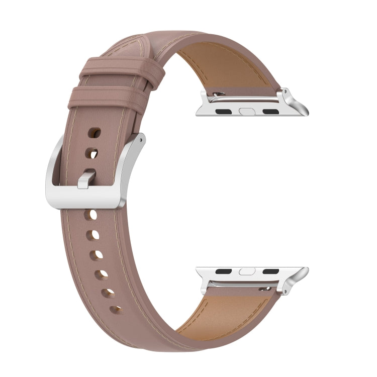 Genuine Leather Watchband, Size: Small Size For Apple Watch Series 7 41mm / 6&amp;SE&amp;5&amp;4 40mm / 3&amp;2&amp;1 38mm, Size: Small Size For Apple Watch Series 8&amp;7 41mm / SE 2&amp;6&amp;SE&amp;5&amp;4 40mm / 3&amp;2&amp;1 38mm