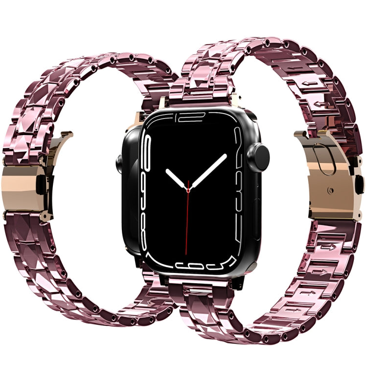 Electroplated Stainless Steel Strap For Apple Watch Series, 7 41mm / 6&SE&5&4 40mm / 3&2&1 38mm, 7 45mm / 6&SE&5&4 44mm / 3&2&1 42mm