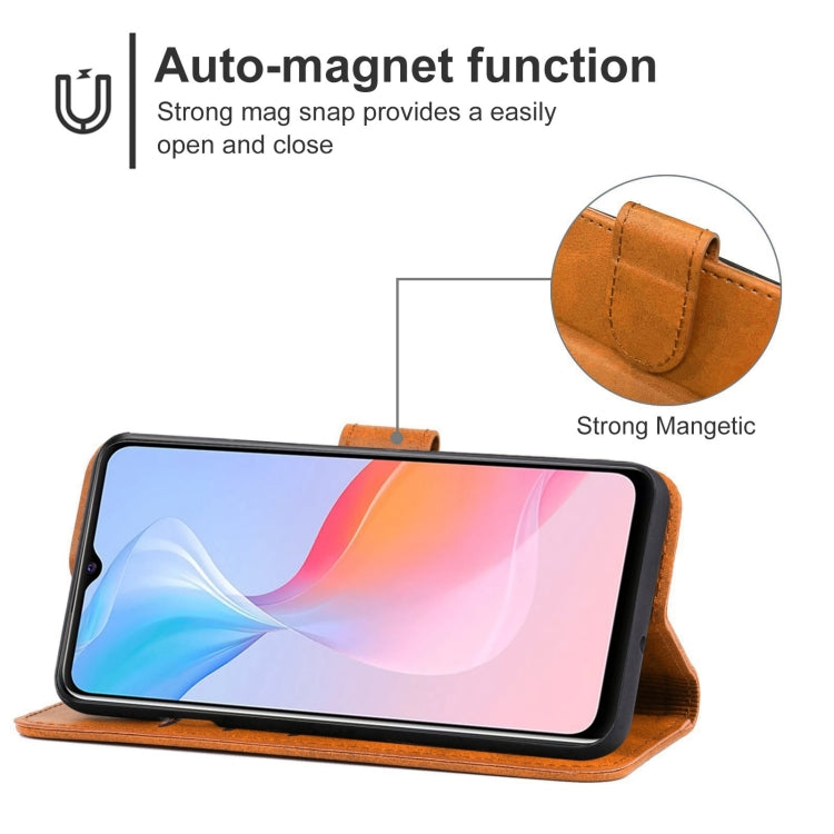 Leather Phone Case, For vivo Y21e