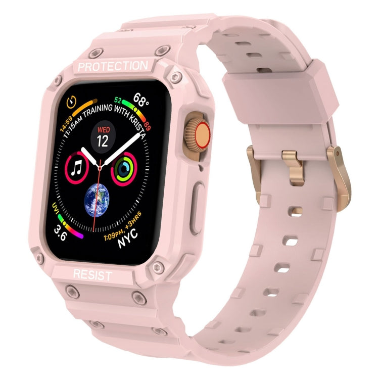 Three-proof Solid Color Integrated Strap For Apple Watch Series, 7 41mm / 6&SE&5&4 40mm / 3&2&1 38mm, 7 45mm / 6&SE&5&4 44mm / 3&2&1 42mm