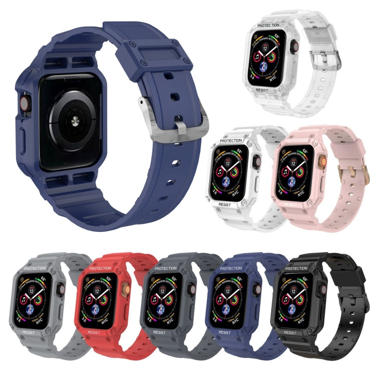 Three-proof Solid Color Integrated Strap For Apple Watch Series, 7 41mm / 6&SE&5&4 40mm / 3&2&1 38mm, 7 45mm / 6&SE&5&4 44mm / 3&2&1 42mm