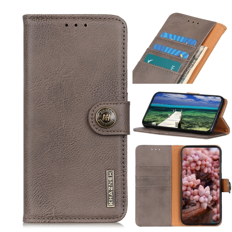 KHAZNEH Cowhide Texture Flip Leather Phone Case, For Xiaomi Redmi Note 11S, For OPPO Reno7 SE 5G