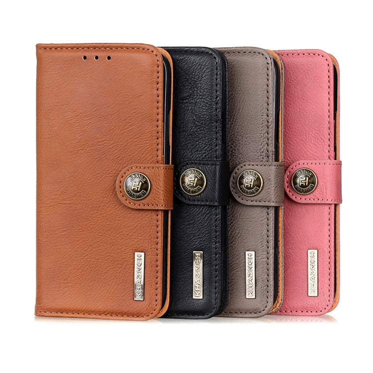 KHAZNEH Cowhide Texture Flip Leather Phone Case, For Xiaomi Redmi Note 11S, For OPPO Reno7 SE 5G