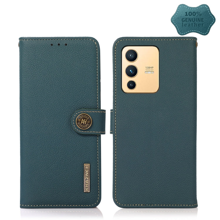 KHAZNEH Dual-color Cowhide Texture Leather Phone Case, For OPPO Reno7 SE 5G, For vivo S12 5G / V23, For Xiaomi Redmi Note 11 4G Foreign Version, For Samsung Galaxy A23 5G