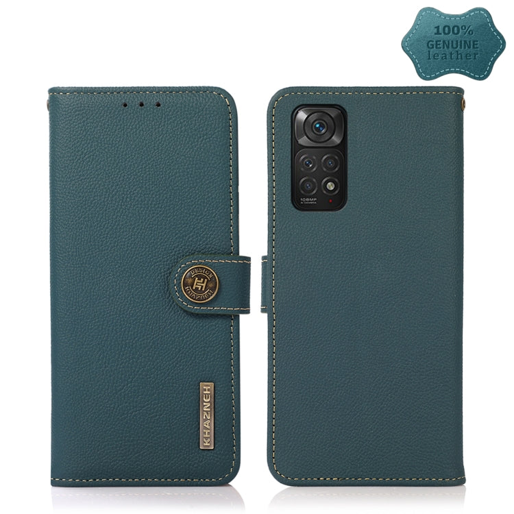 KHAZNEH Dual-color Cowhide Texture Leather Phone Case, For OPPO Reno7 SE 5G, For Xiaomi Redmi Note 11 4G Foreign Version, For Samsung Galaxy A23 5G