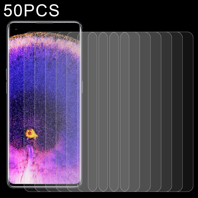 50 PCS 0.26mm 9H 2.5D Tempered Glass Film, For Sharp Aquos V6 (50 PCS), For Sharp Aquos V6 Plus (50 PCS), For OPPO Find X5 (50 PCS), For OPPO Find X5 Lite (50 PCS), For OPPO Find