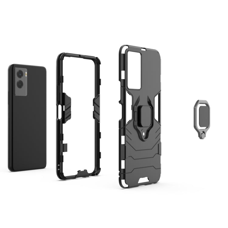 Shockproof PC + TPU Holder Phone Case, For vivo Y55s 5G