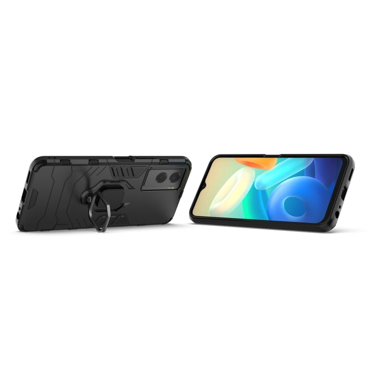 Shockproof PC + TPU Holder Phone Case, For vivo Y55s 5G