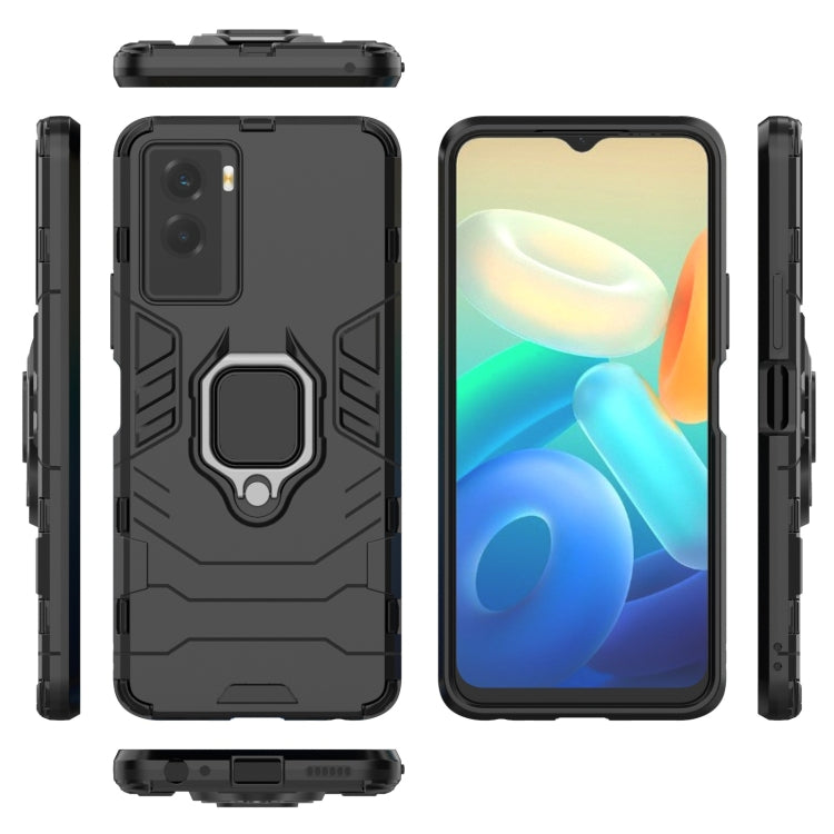 Shockproof PC + TPU Holder Phone Case, For vivo Y55s 5G