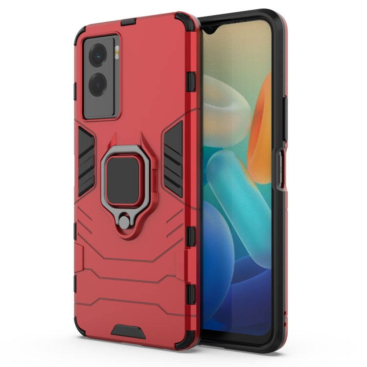 Shockproof PC + TPU Holder Phone Case, For vivo Y55s 5G