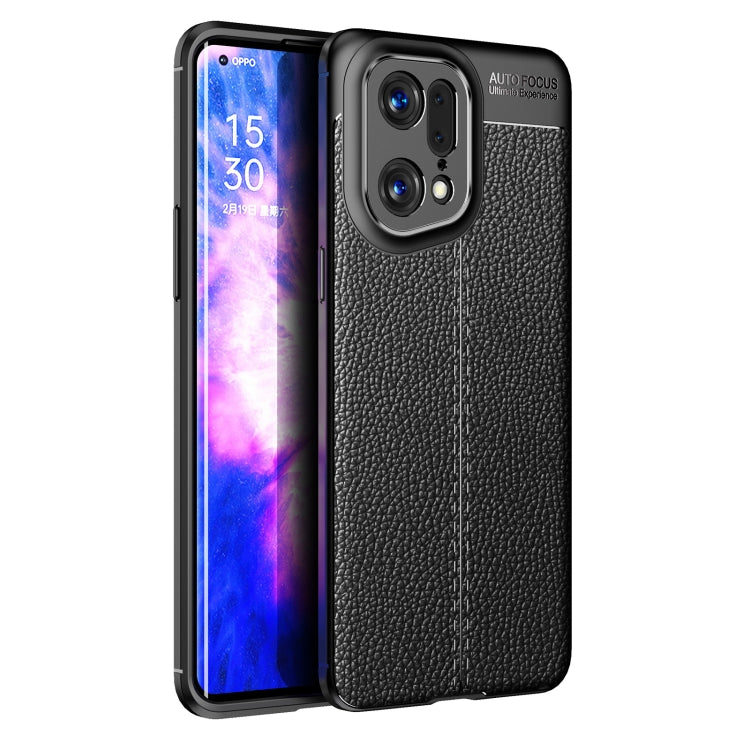 Litchi Texture TPU Shockproof Phone Case, For OPPO Find X5 Pro, For OPPO Find X5