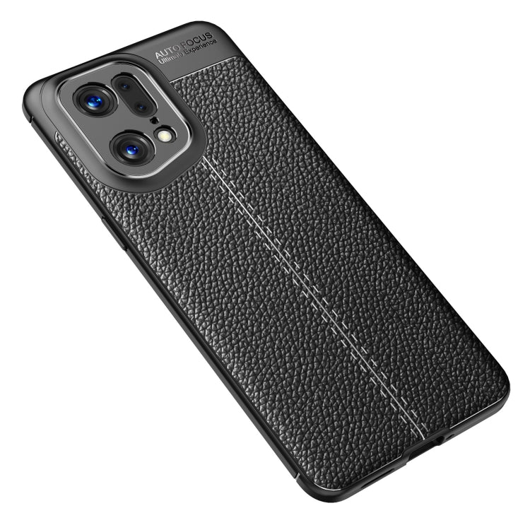 Litchi Texture TPU Shockproof Phone Case, For OPPO Find X5 Pro, For OPPO Find X5
