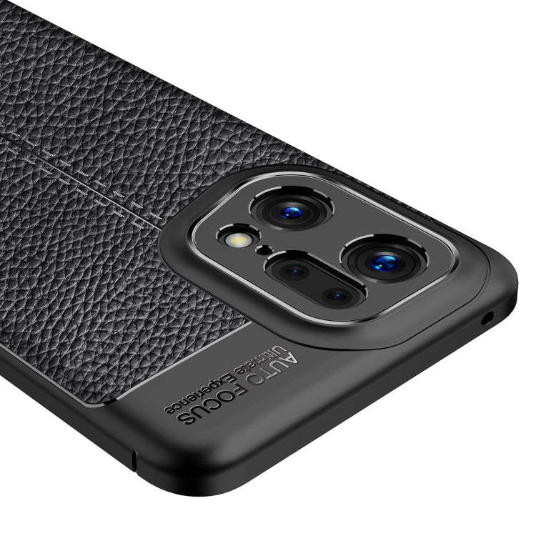 Litchi Texture TPU Shockproof Phone Case, For OPPO Find X5 Pro, For OPPO Find X5