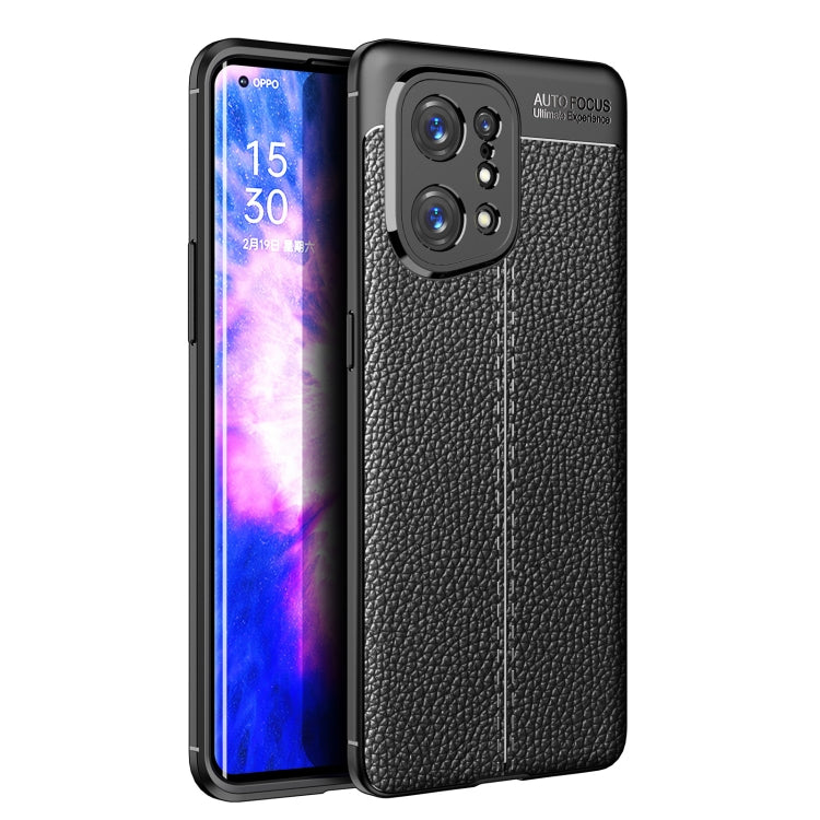 Litchi Texture TPU Shockproof Phone Case, For OPPO Find X5 Pro, For OPPO Find X5
