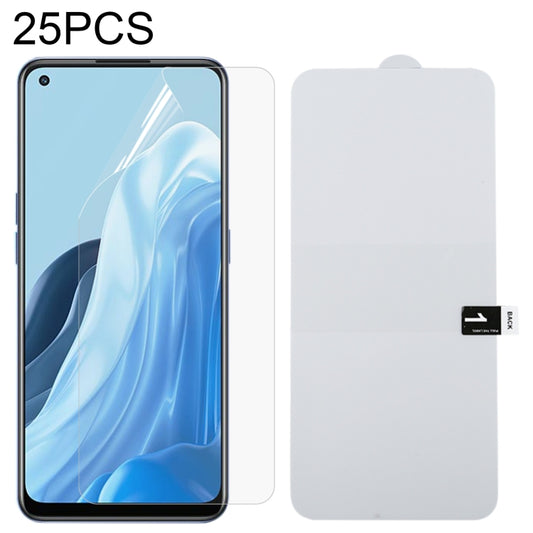 25 PCS Full Screen Protector Explosion-proof Hydrogel Film, For OPPO Reno7 Z 5G / Reno7 5G (25 PCS), For Xiaomi Redmi Note 11E (25 PCS)