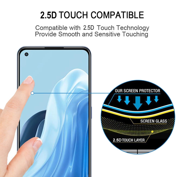 Full Glue Cover Screen Protector Tempered Glass Film, For OPPO Reno7 Z 5G / Reno7 5G (1 PC), For Xiaomi Redmi Note 11E (1 PC)