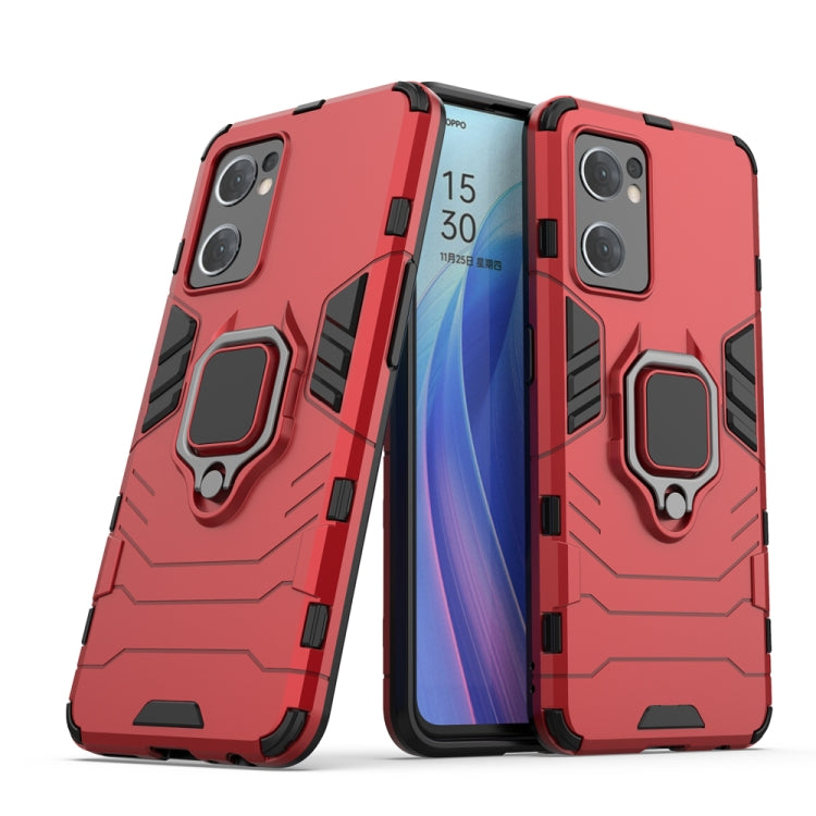 Shockproof PC + TPU Protective Phone Case with Magnetic Ring Holder, For OPPO Reno7 5G International Version, For Xiaomi Redmi Note 11 / Note 11S Global