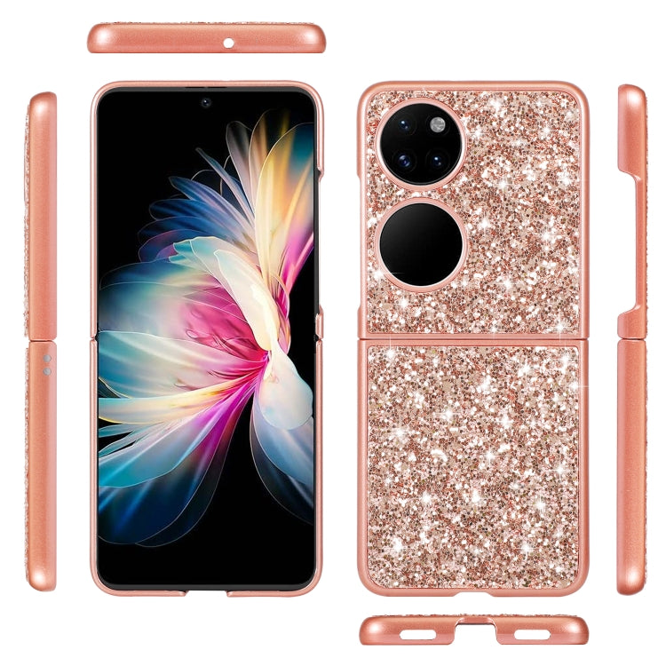 Glitter Powder Shockproof TPU Folding Phone Case, For Huawei P50 Pocket, For OPPO Find N