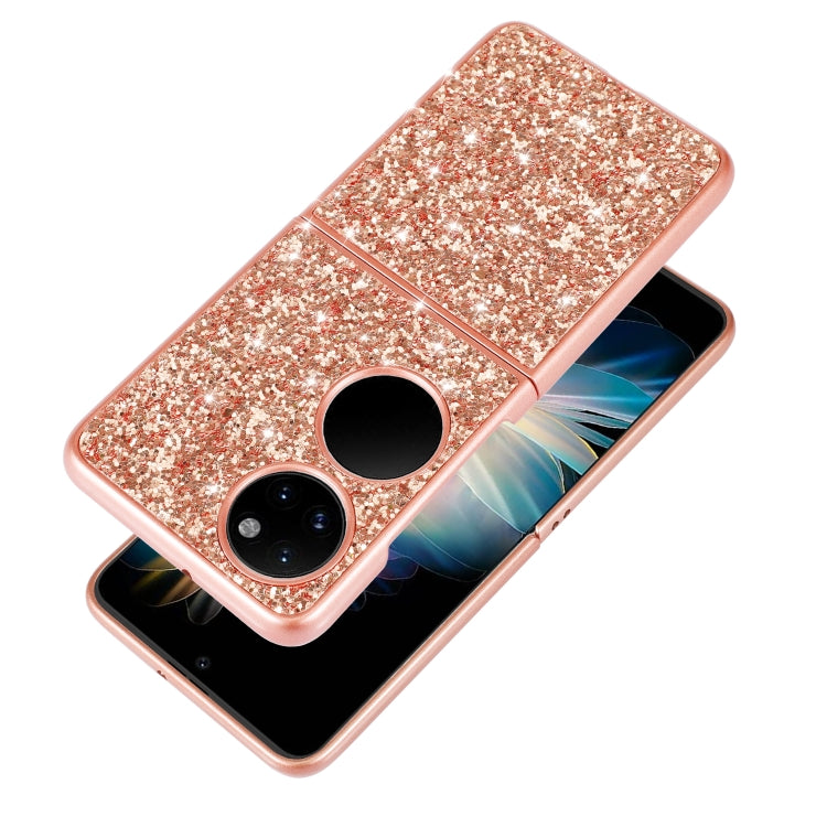 Glitter Powder Shockproof TPU Folding Phone Case, For Huawei P50 Pocket, For OPPO Find N