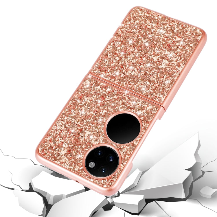 Glitter Powder Shockproof TPU Folding Phone Case, For Huawei P50 Pocket, For OPPO Find N