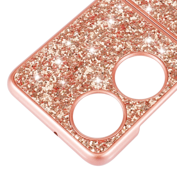 Glitter Powder Shockproof TPU Folding Phone Case, For Huawei P50 Pocket, For OPPO Find N