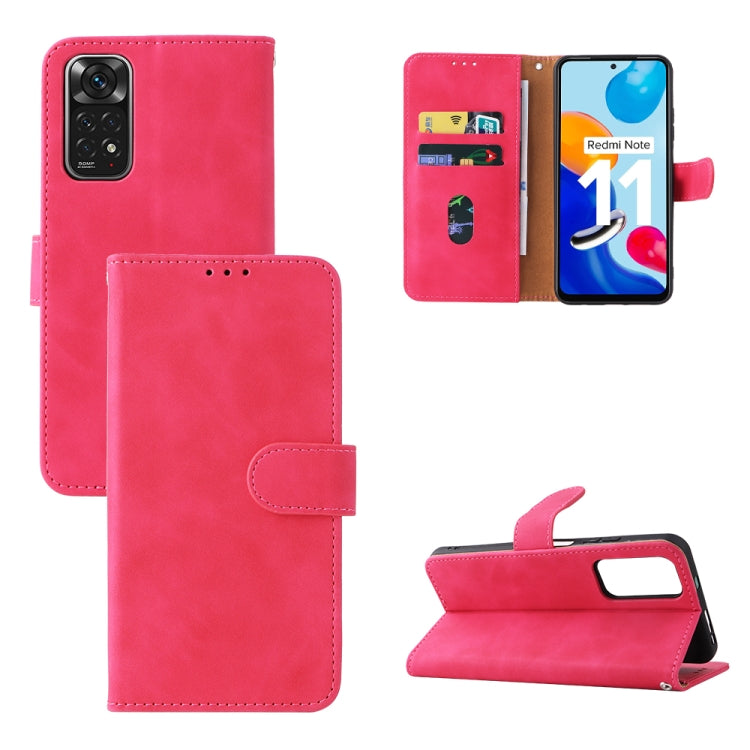 Skin Feel Magnetic Buckle Leather Phone Case, For OPPO Realme 9i / A36, For OPPO Realme GT2 Pro 5G, For Xiaomi Redmi Note 11 / Note 11S Global, For Xiaomi Redmi Note 11 Pro 5G Foreign Version / Note 11 Pro+, For Blackview A55