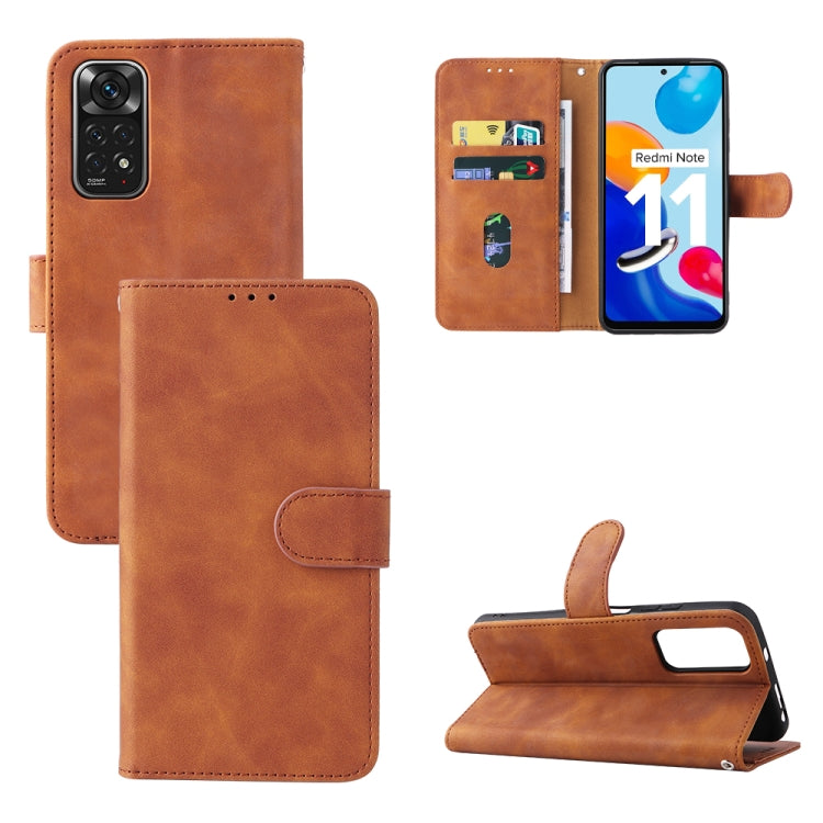 Skin Feel Magnetic Buckle Leather Phone Case, For OPPO Realme 9i / A36, For OPPO Realme GT2 Pro 5G, For Xiaomi Redmi Note 11 / Note 11S Global, For Xiaomi Redmi Note 11 Pro 5G Foreign Version / Note 11 Pro+, For Blackview A55