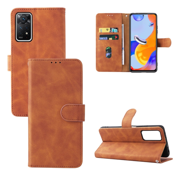 Skin Feel Magnetic Buckle Leather Phone Case, For OPPO Realme 9i / A36, For OPPO Realme GT2 Pro 5G, For Xiaomi Redmi Note 11 / Note 11S Global, For Xiaomi Redmi Note 11 Pro 5G Foreign Version / Note 11 Pro+, For Blackview A55