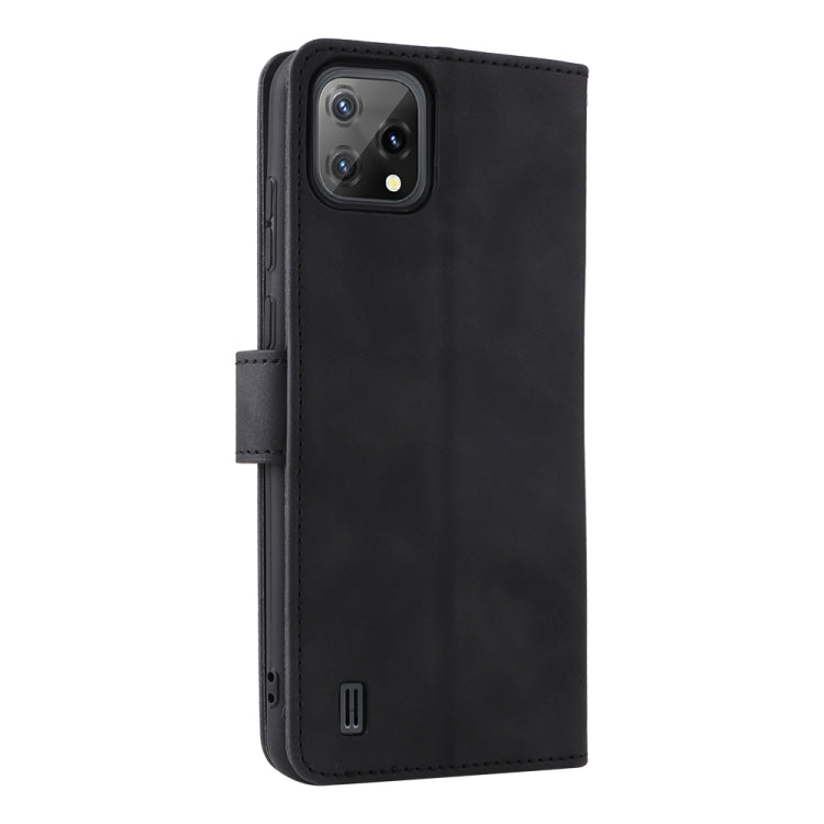 Skin Feel Magnetic Buckle Leather Phone Case, For Blackview A55