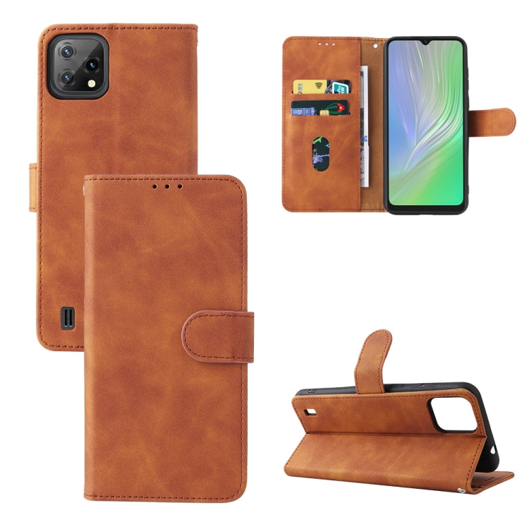Skin Feel Magnetic Buckle Leather Phone Case, For Blackview A55