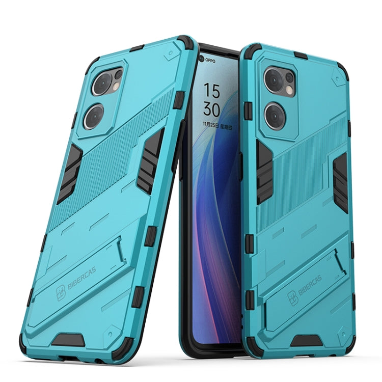 Punk Armor 2 in 1 PC + TPU Shockproof Phone Case with Invisible Holder