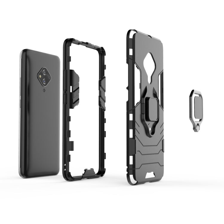 Shockproof PC + TPU Protective Case with Magnetic Ring Holder, For Vivo S5, For Vivo V17 / Y9s / S1 Pro, For Xiaomi Redmi Note 8T